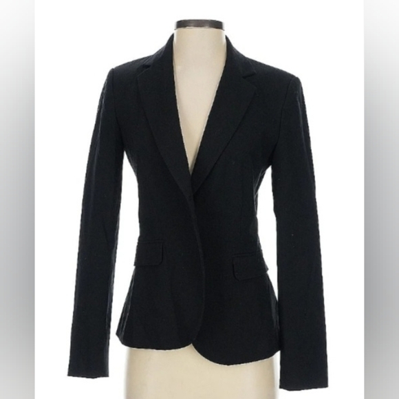 ZARA WOMAN- Suit Jacket Size M. Black Fully Lined - Picture 1 of 9